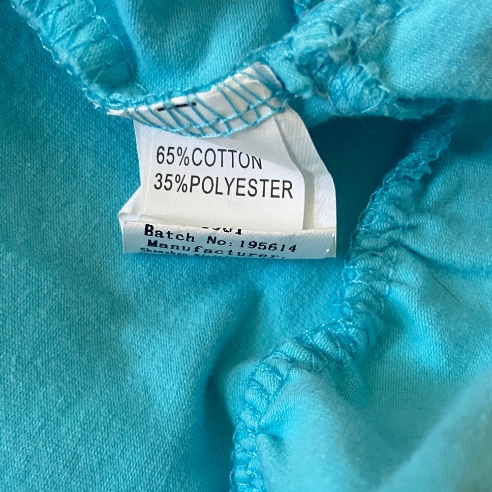 Blue Ruffled Girls Tunic - Picture 2 of 3